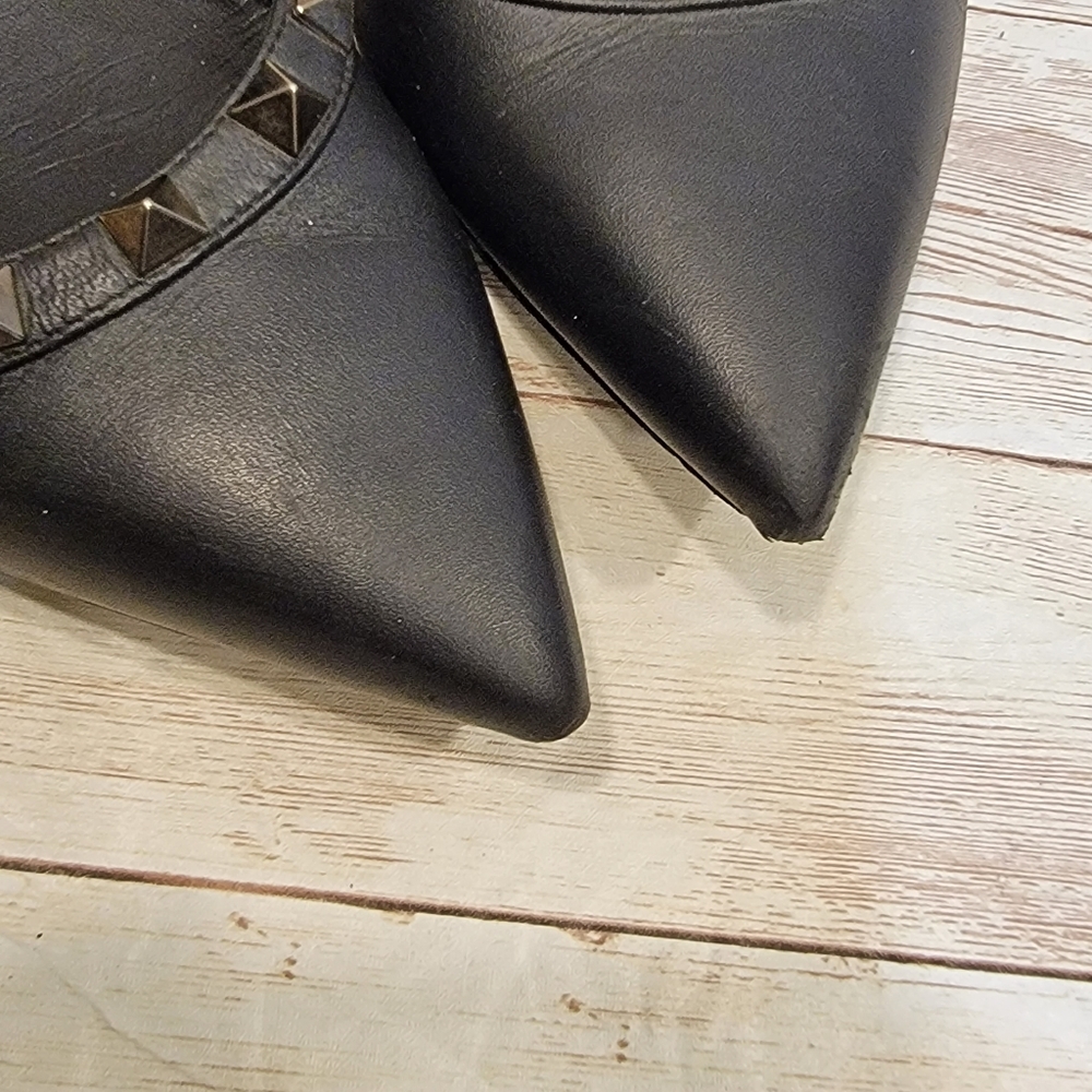 Valentino Nior black leather rockstud flats - Picture 12 of 14